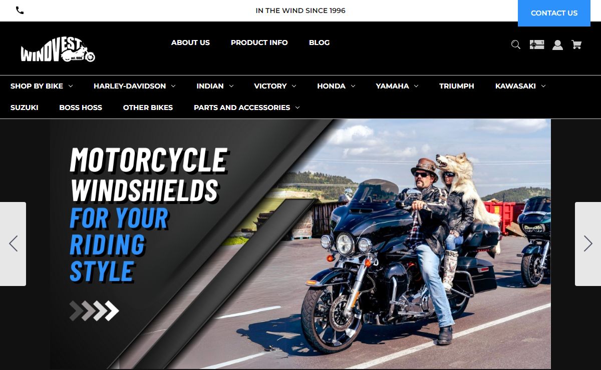 WindVest Motorcycle Windshields