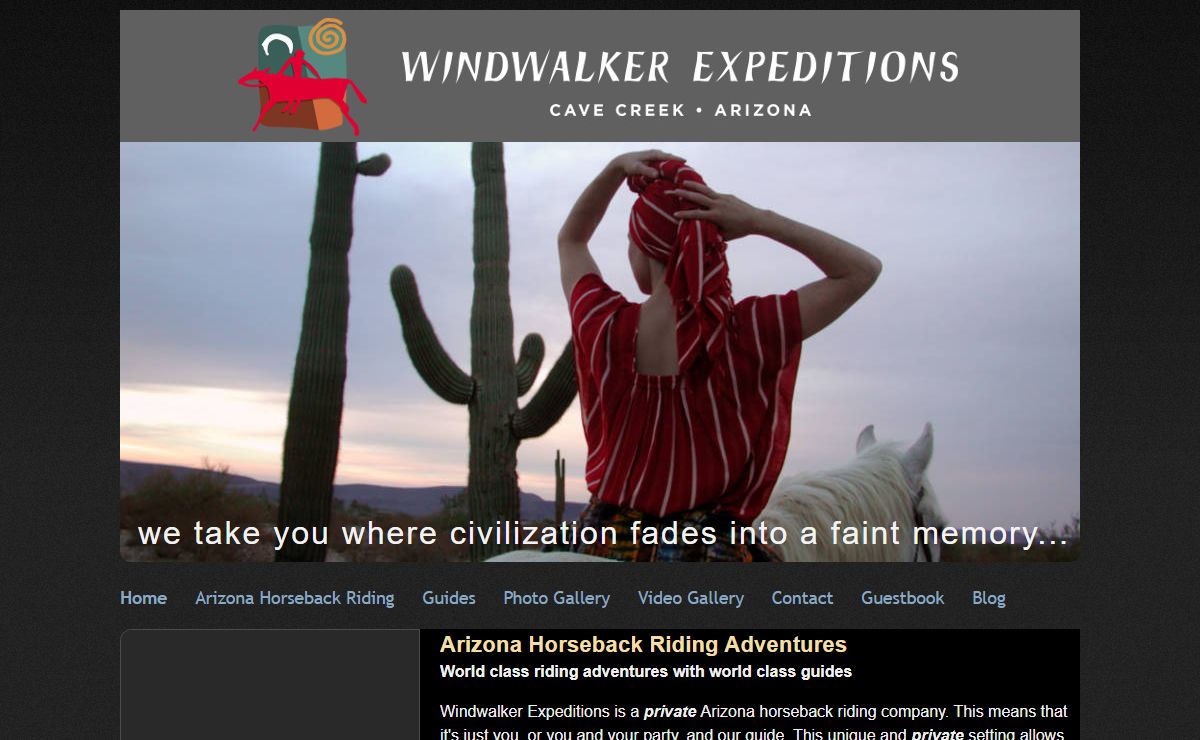Windwalker Expeditions | Wilderness Adventure Guides - Cave Creek, Arizona
