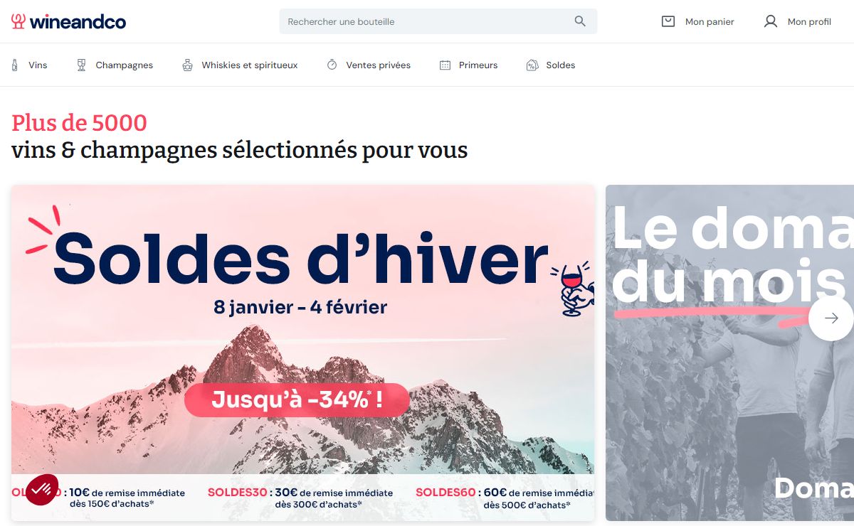 Achat Vins en ligne : 5 000 Vins & Champagnes - Wineandco