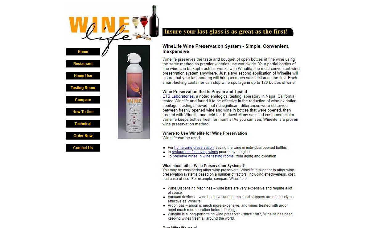Wine Preservation, Easy-to-Use Wine Saver and Wine Preserver - Winelife