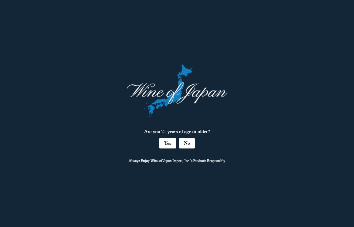 Age Verification - Wine of Japan