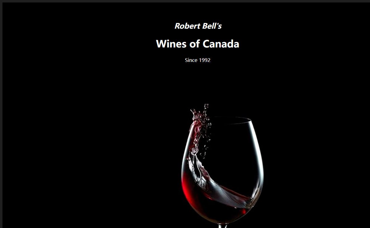 Robert A Bell's Wines of Canada