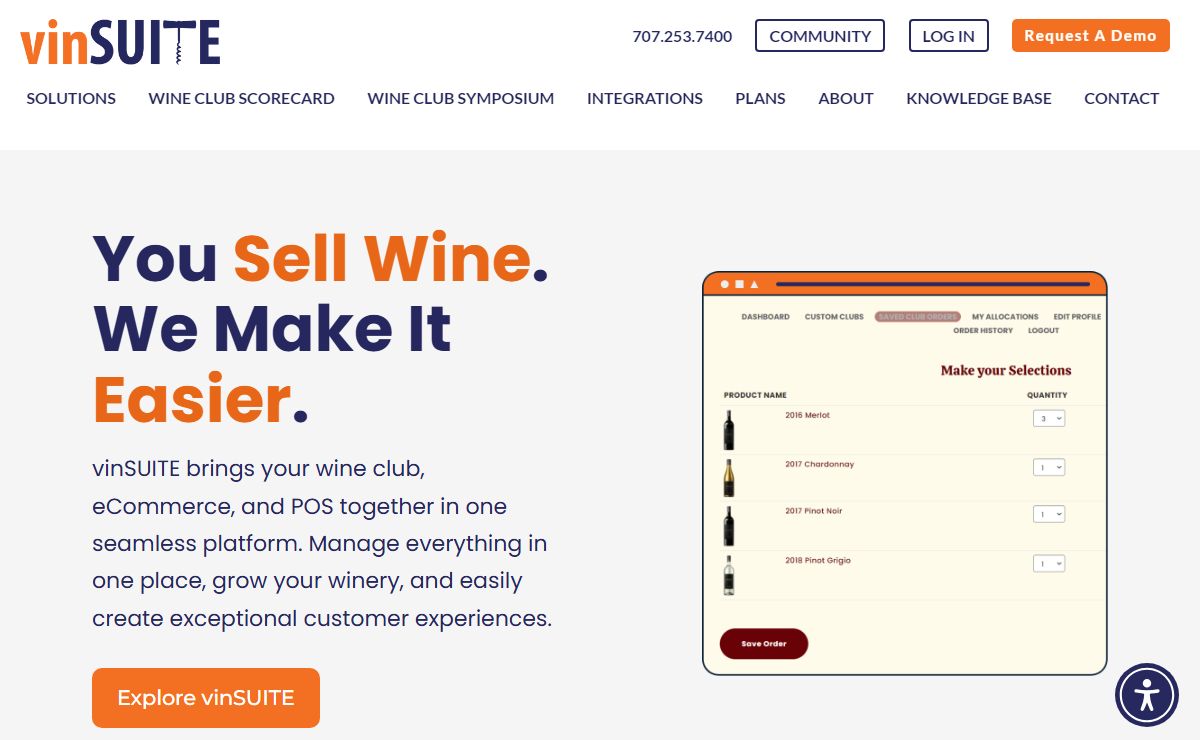 vinSUITE - Winery eCommerce, Wine Clubs & POS