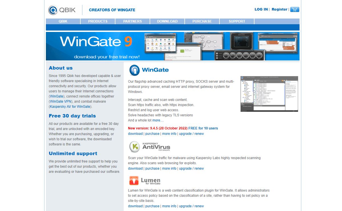 WinGate Proxy Server. Web Proxy for Windows