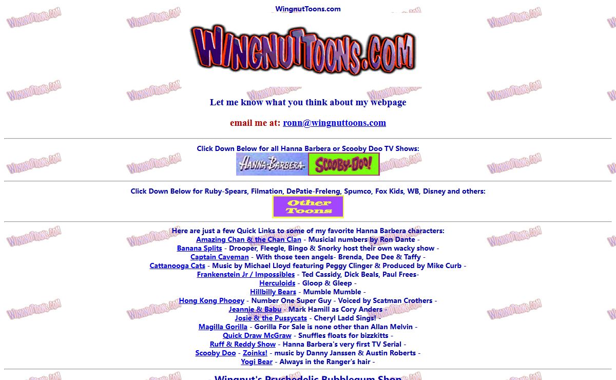 WingnutToons.com Home Page