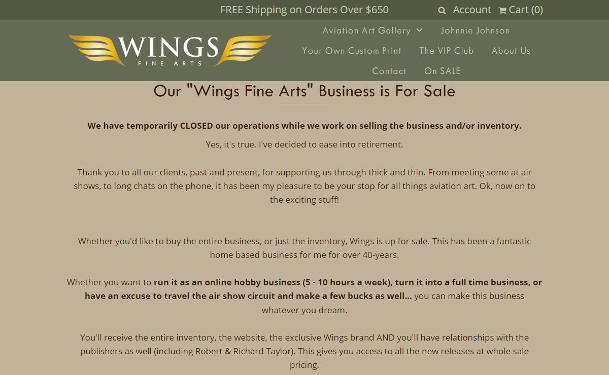 Aviation Art from Wings Fine Arts - Robert Taylor, John Saw, and more.
