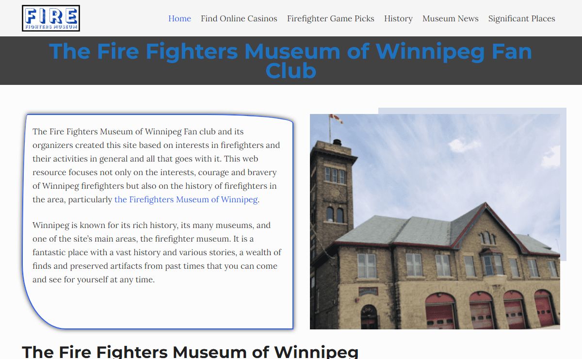 The Fire Fighters Museum of Winnipeg Fan Club