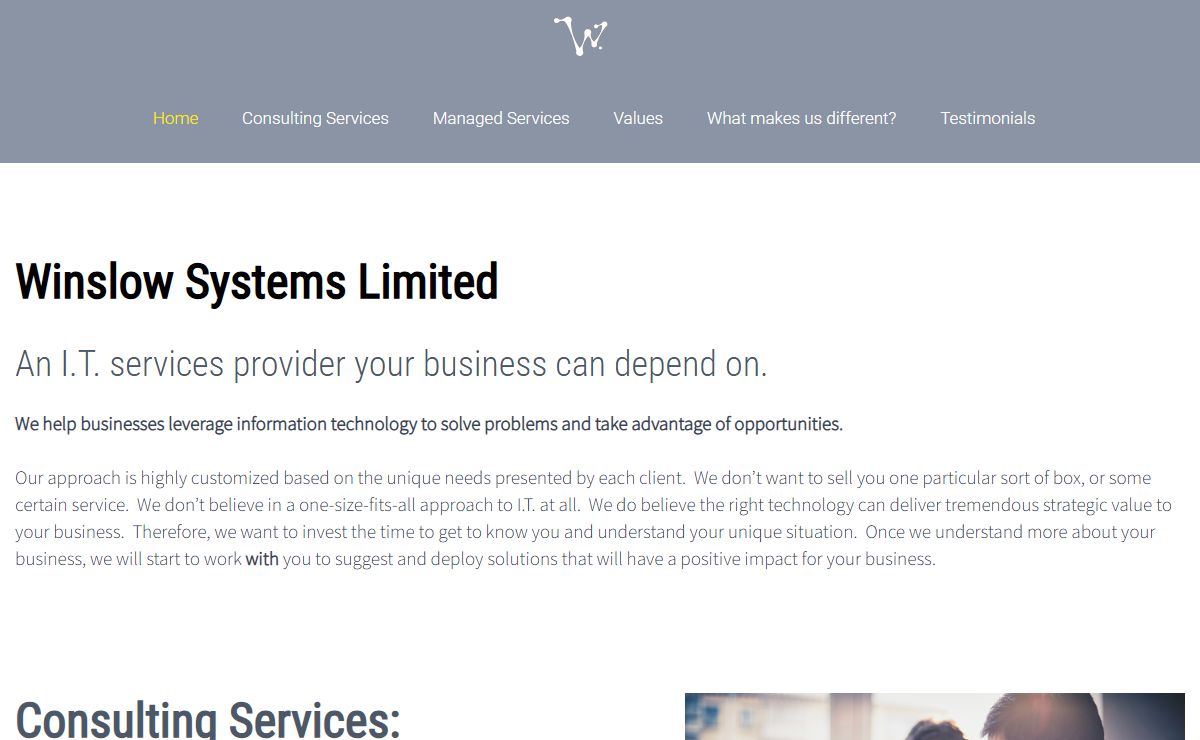 Winslow Systems Limited – An I.T. services provider your business can count on!