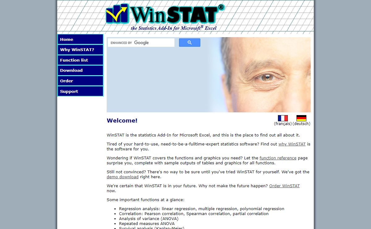 WinSTAT Statistics Software Add-In for Microsoft Excel