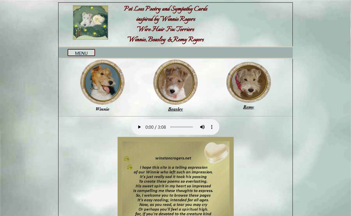 Pet Loss Poetry & Pet Loss Cards by Winnie Rogers