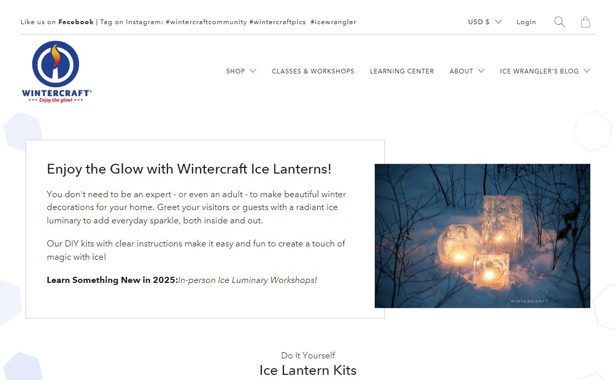 Globe Ice Lanterns, DIY Ice Lantern Books & Kits | Wintercraft