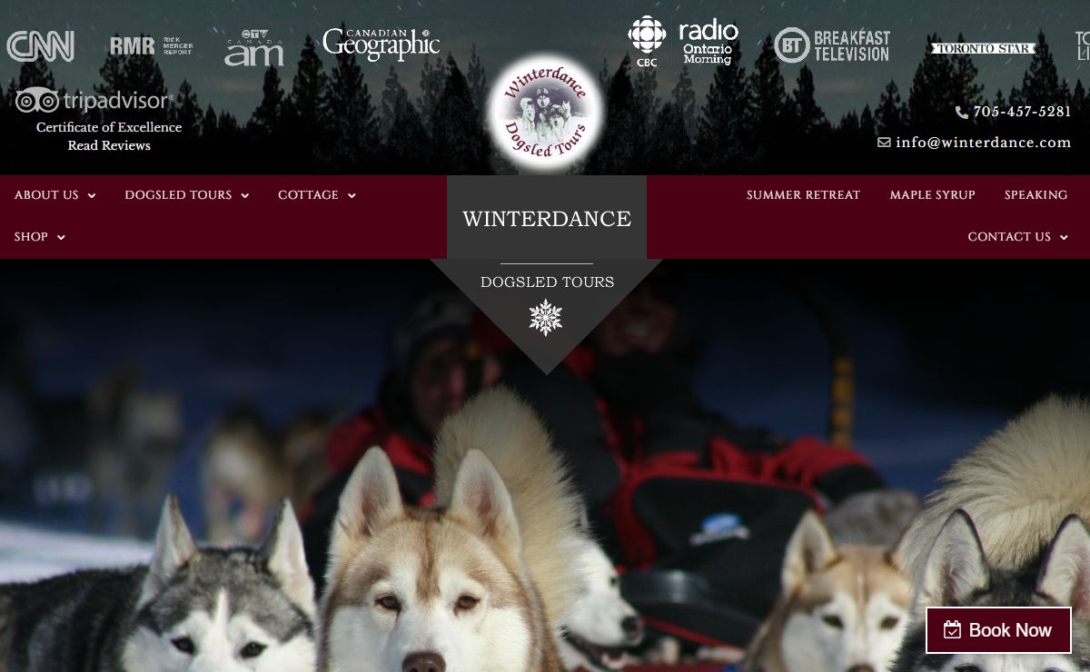 Winterdance Dogsled Tours in Haliburton, Canada – What are you doing this winter?