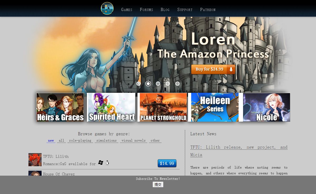 Download free trials and purchase full versions of rpg games, anime games, manga games, life simulation games
