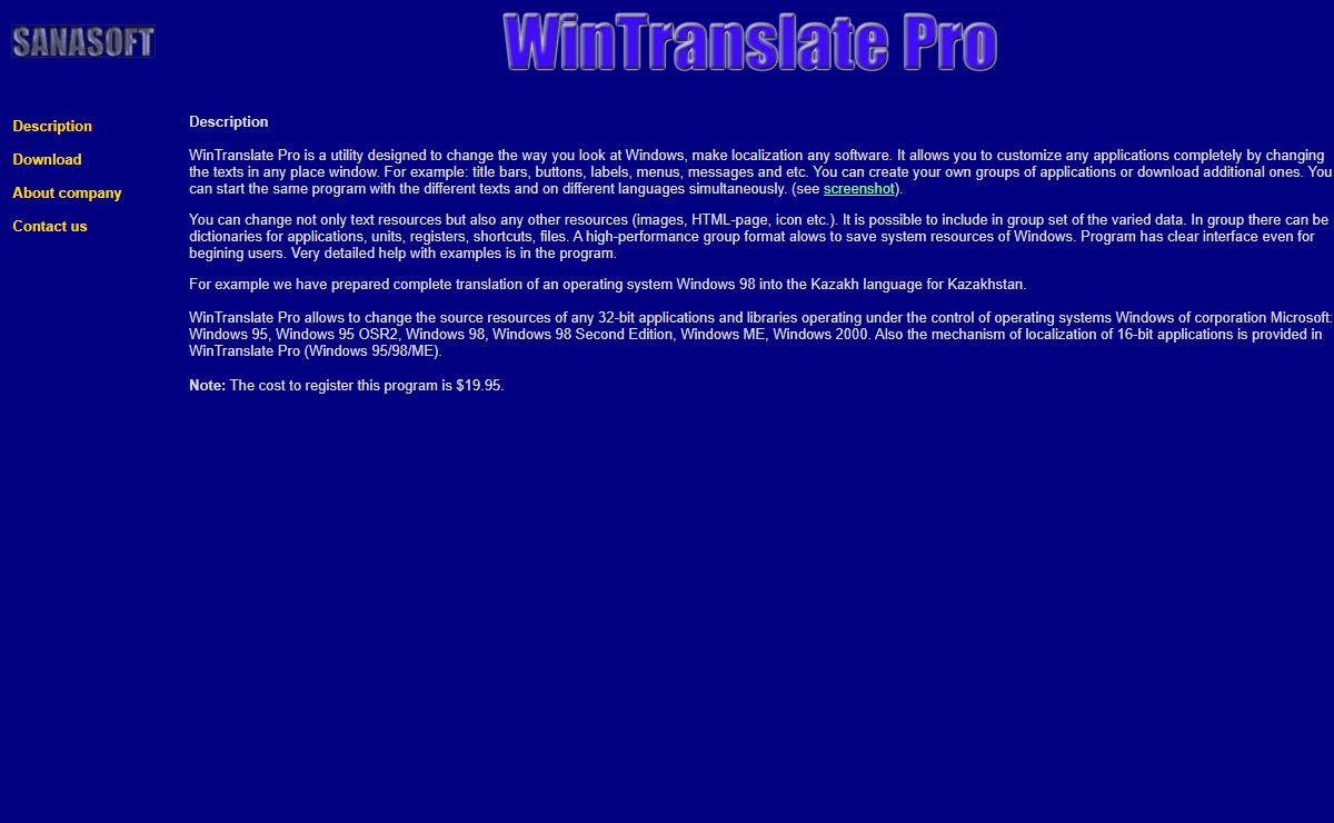 WinTranslate Pro description