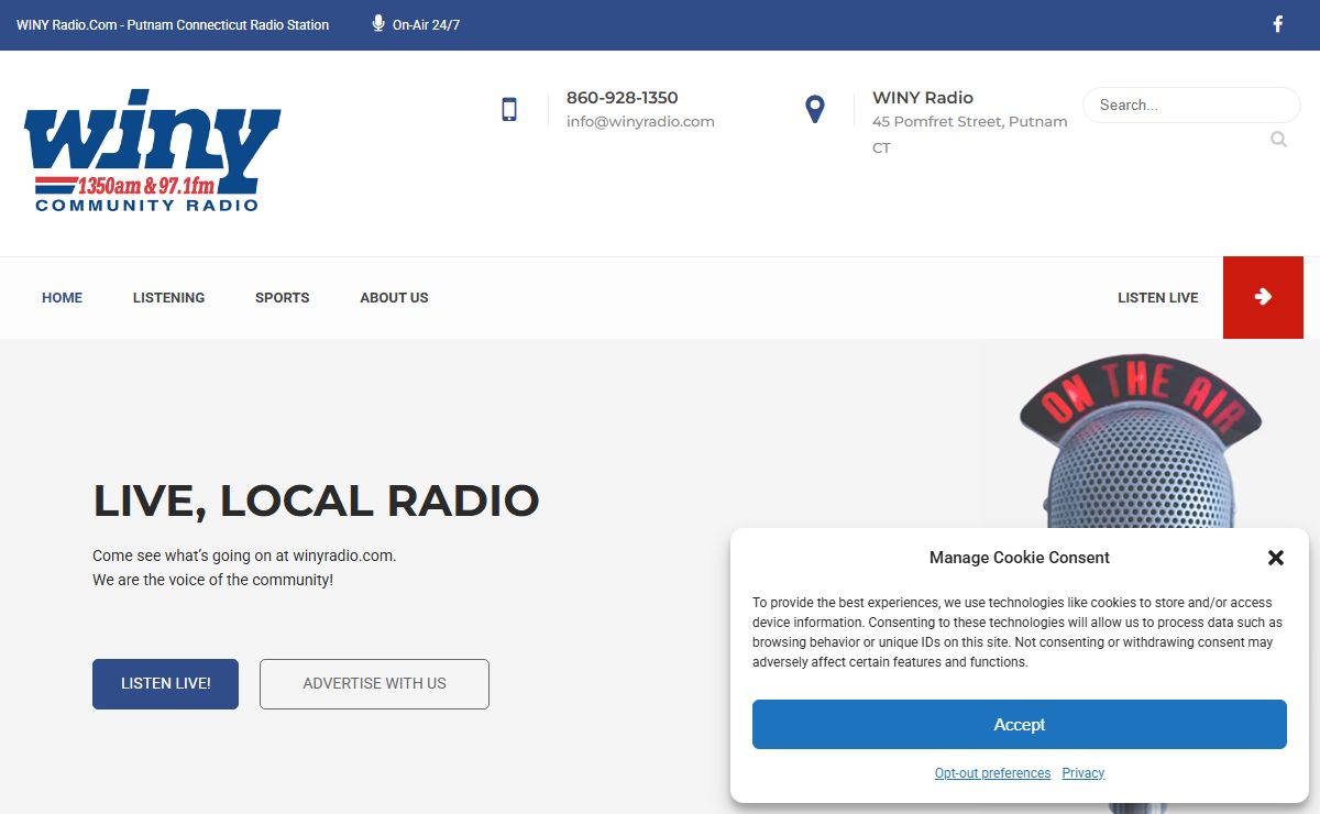 Putnam Connecticut Streaming - WINY Radio