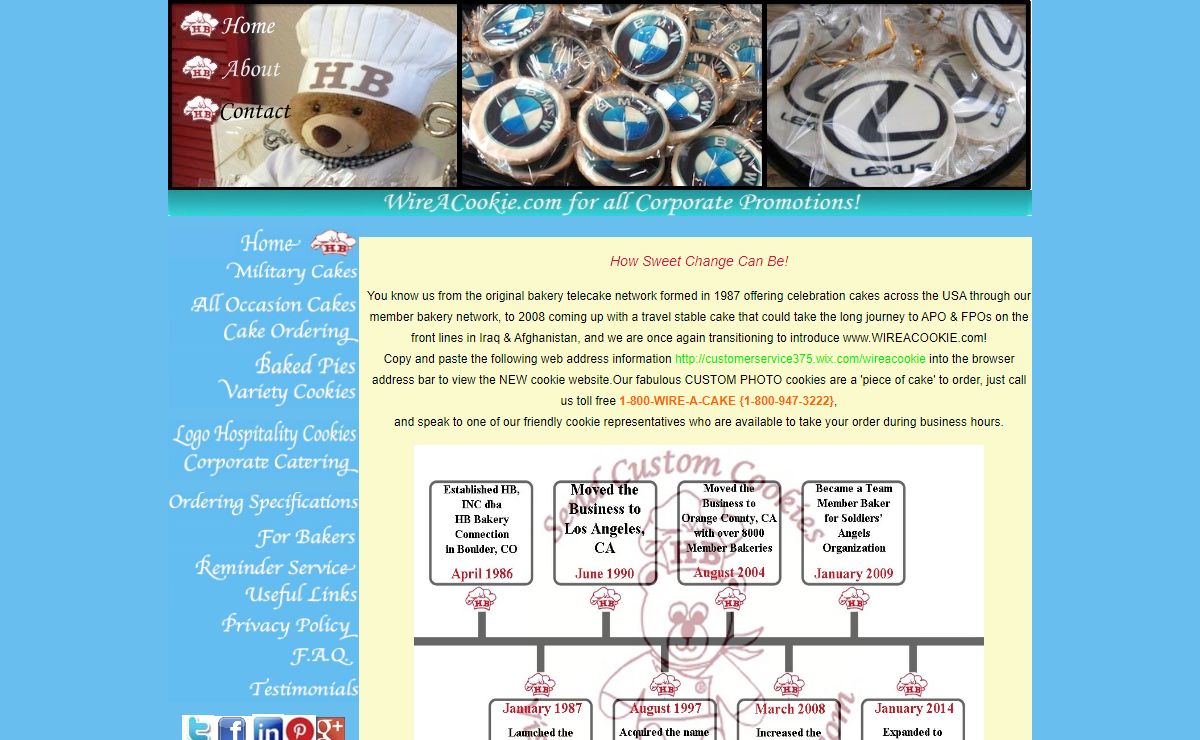 Wire A Cake ~ HB Bakery Connection | Home