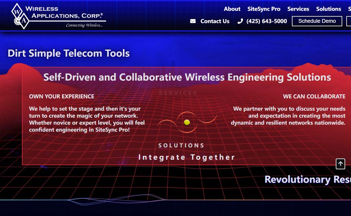 Wireless Applications, Corp. - Dirt Simple Telecom Tools, Revolutionary Results