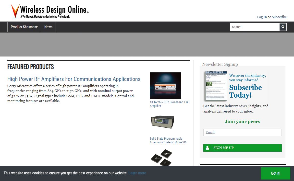 Wireless Design Online: Digital Marketplace for the wireless design industry