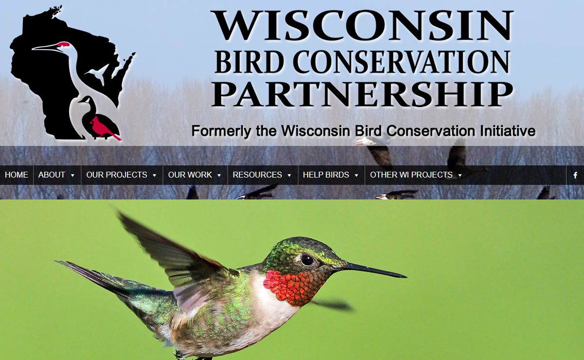 Wisconsin Bird Conservation Partnership – A cooperative partnership to deliver the full spectrum of bird conservation emphasizing volunteer stewardship.