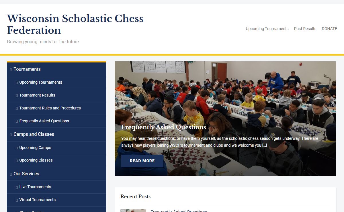 Wisconsin Scholastic Chess Federation – Growing young minds for the future