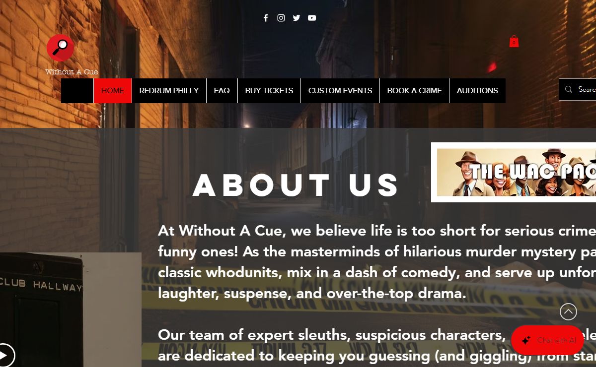Without A Cue Productions | interactive entertainment | Pennsylvania, USA