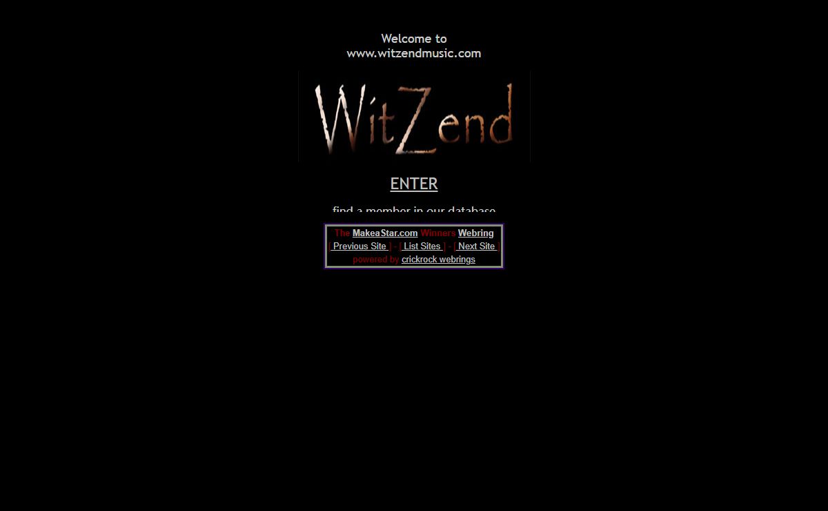 Welcome to WitZend