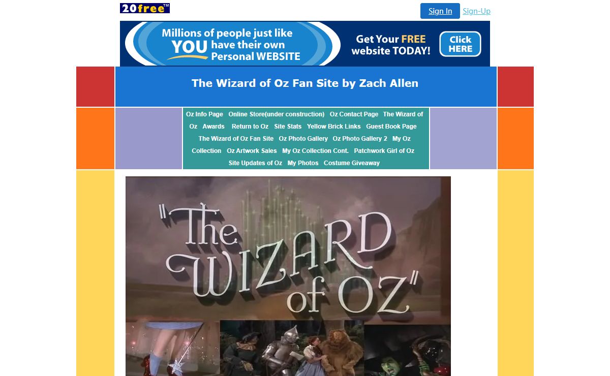 The Wizard of Oz Fan Site