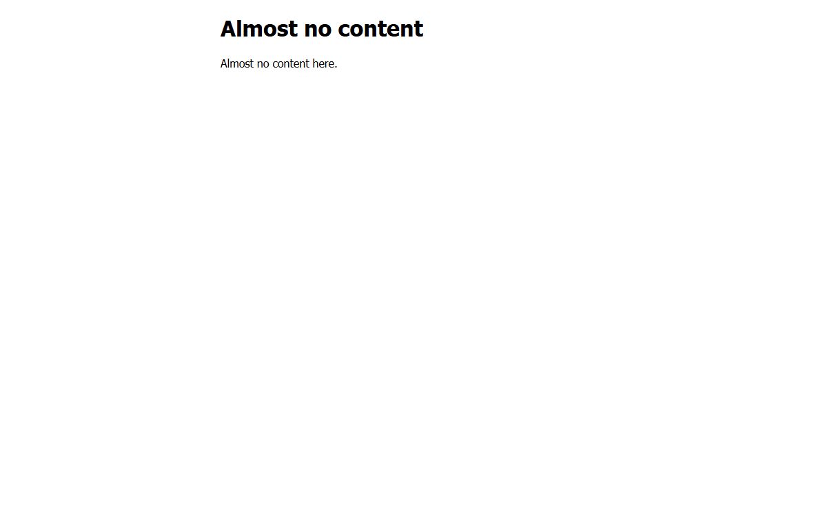 No content