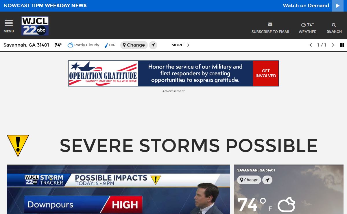 Savannah, Coastal Georgia and Lowcountry News and Weather - WJCL News