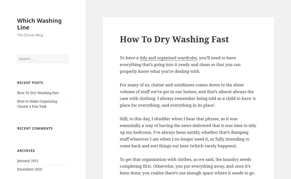 Which Washing Line – The Chores Blog