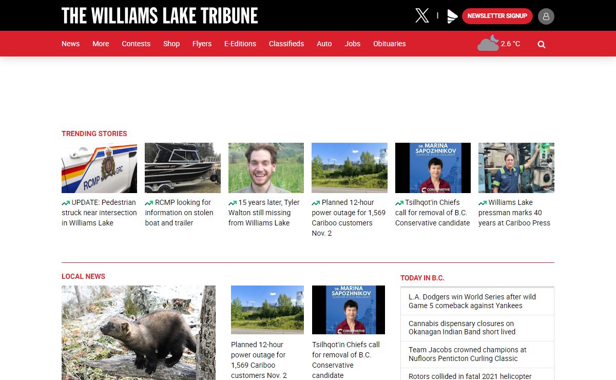 Welcome to The Williams Lake Tribune - The Williams Lake Tribune