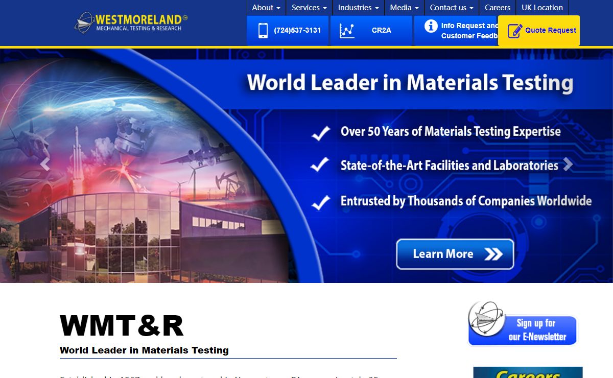 Westmoreland Mechanical Testing and Research, Inc.