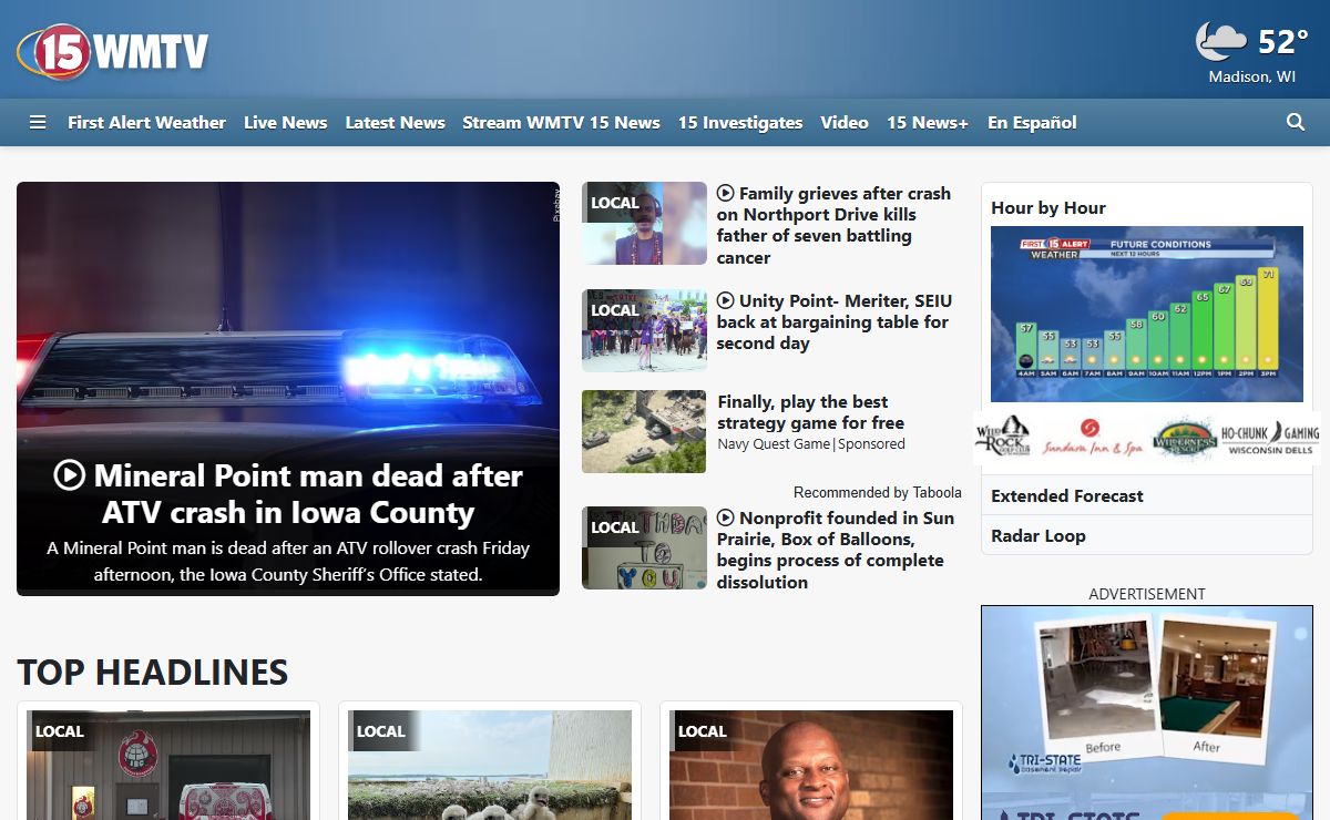 WMTV 15 NEWS | Breaking News, Weather, Sports | Madison, WI