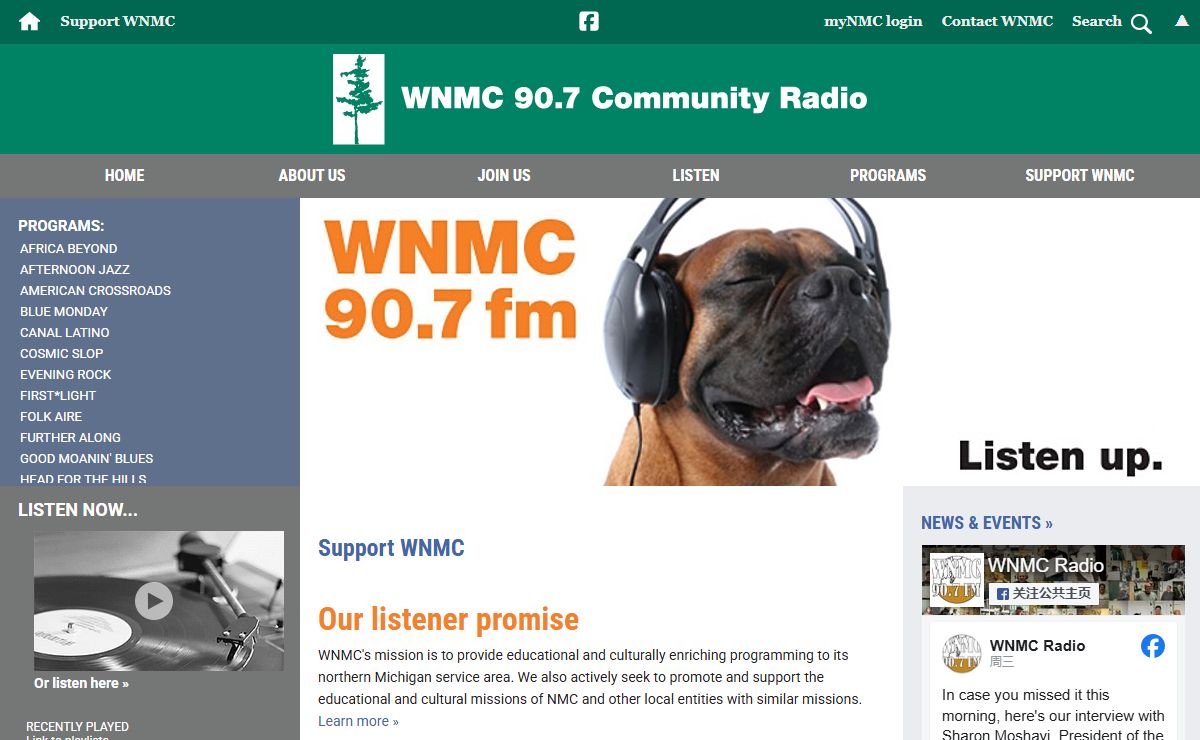 Home : WNMC 90.7 Community Radio at Northwestern Michigan College