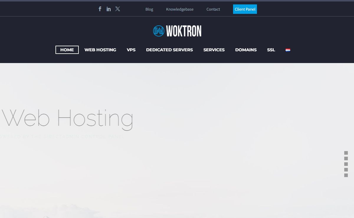 Woktron, providing secure & reliable hosting, VPS, dedicated servers