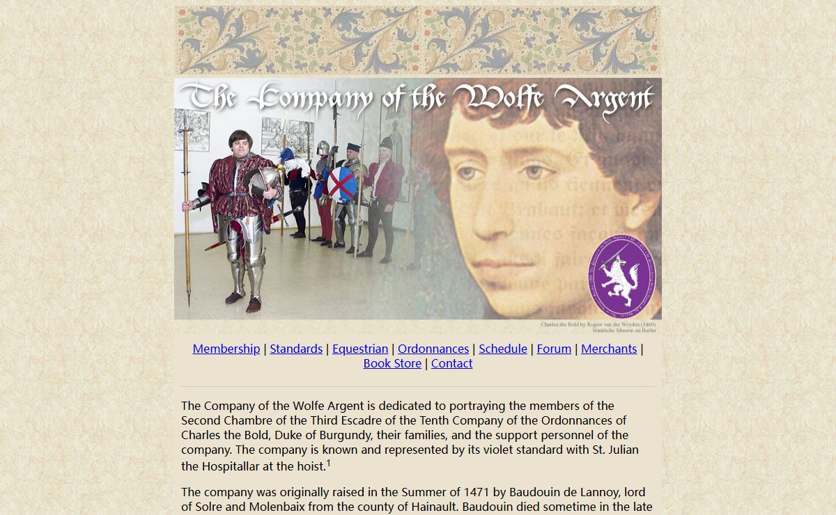 Charles the Bold : 10th Company of the Ordonnances (Wolfe Argent 1471 - 1477