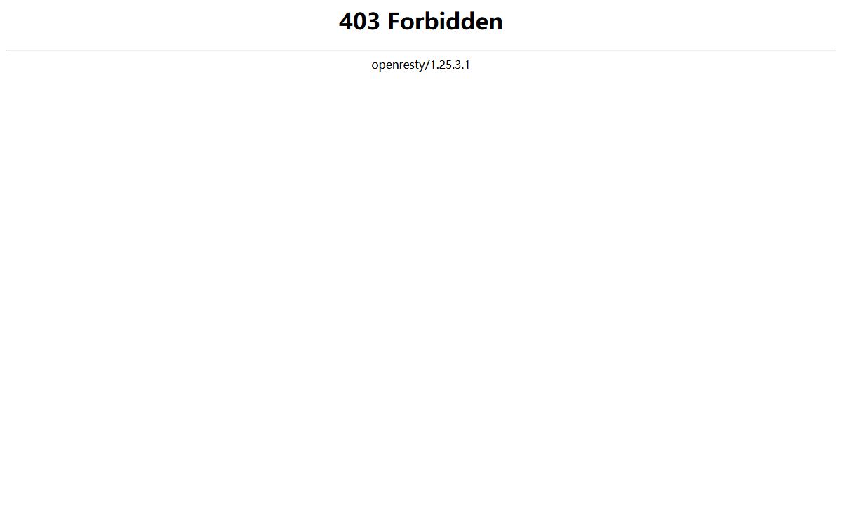 403 Forbidden