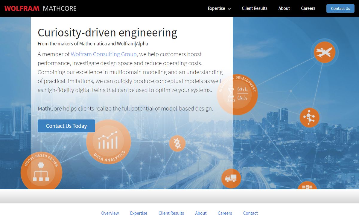 Wolfram MathCore: Model-Based Engineering Consulting