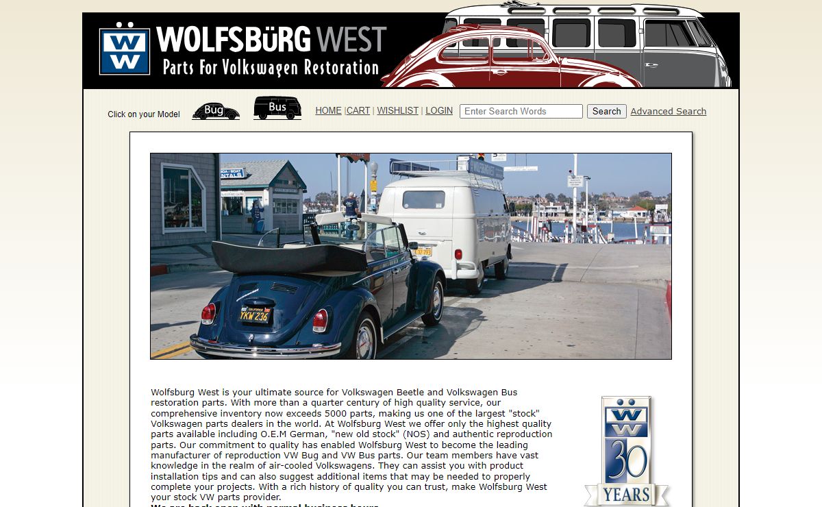 Wolfsburg West Start Page