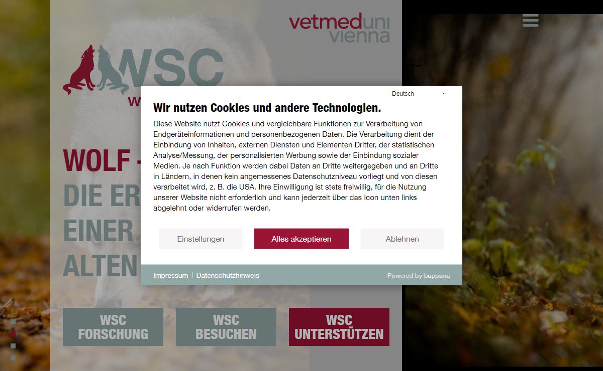 Startseite | WSC WolfScienceCenter
