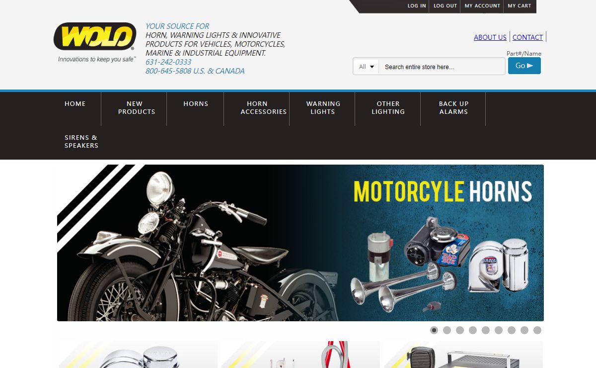 Your Source for Horns, Warning Lights and Innovative Products for Vehicles Motorcycles, Marine and Industrial Equipment | Wolo Manufacturing Corp