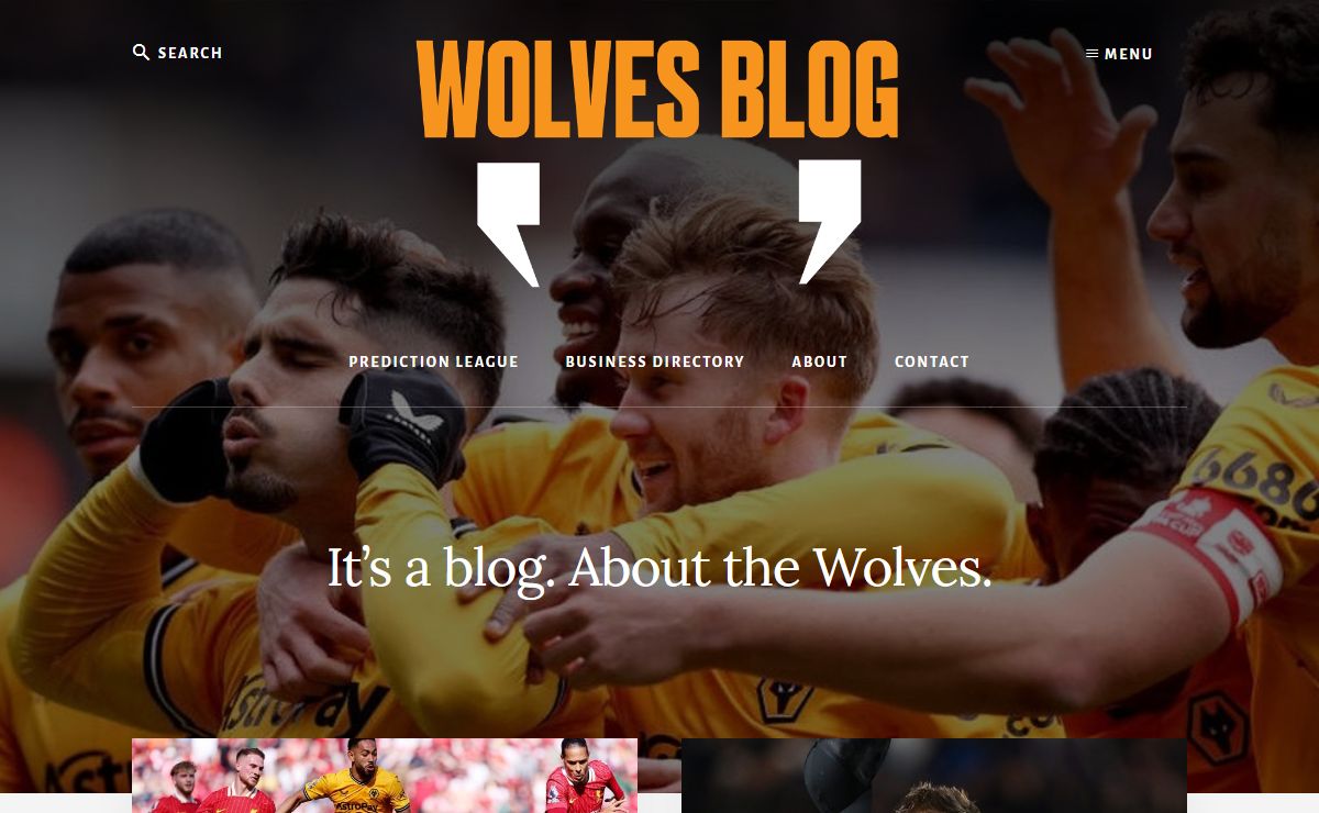 Wolves Blog. It’s a blog. About the Wolves.