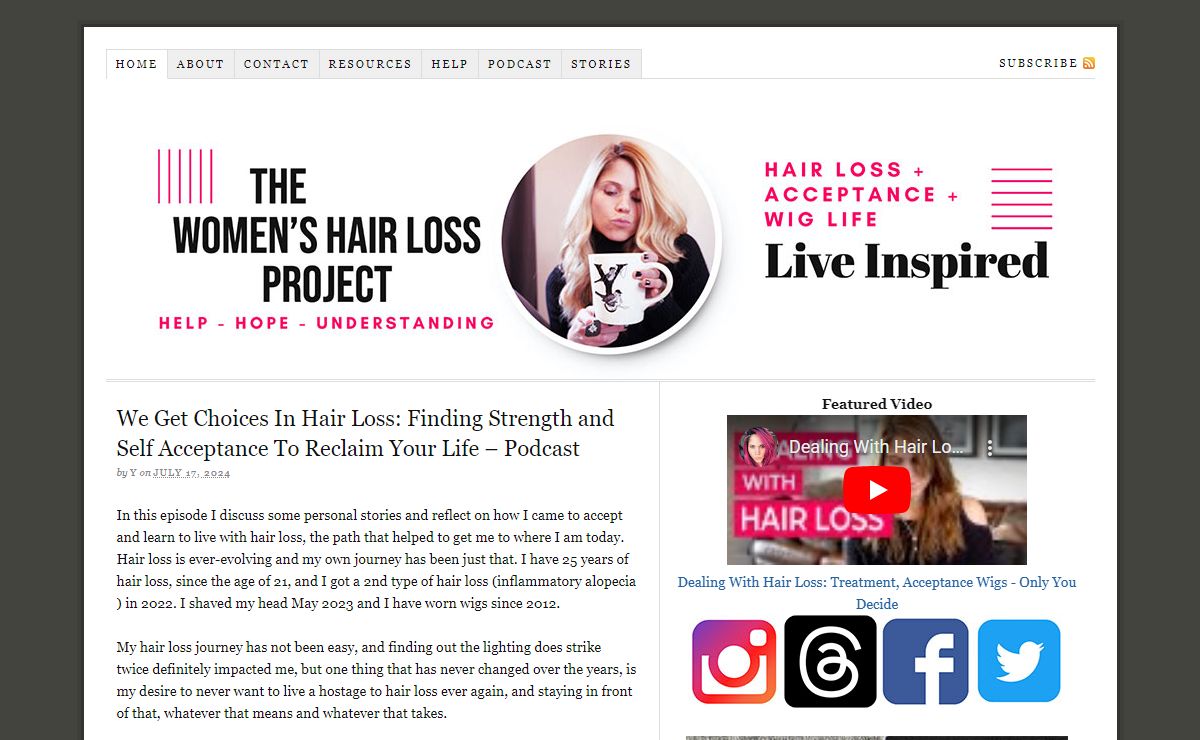 Women’s Hair Loss Project | Help, Hope and Understanding