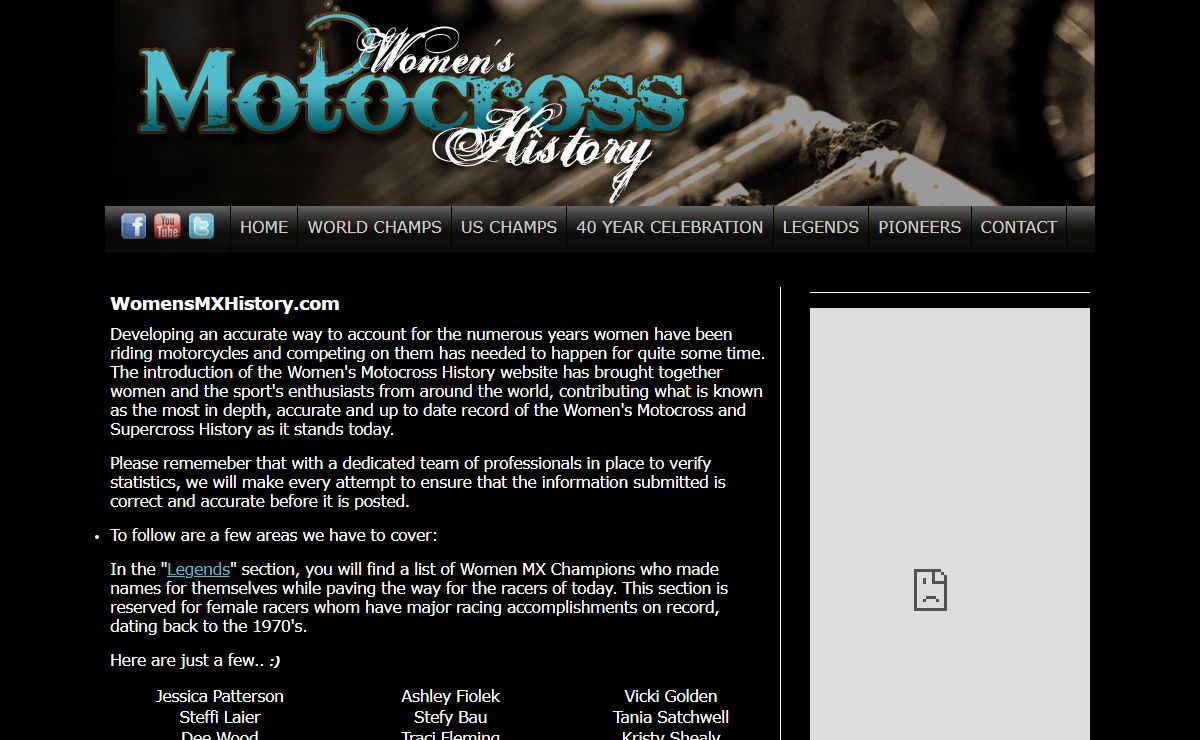 Women's Motocross History - WomensMXHistory.com