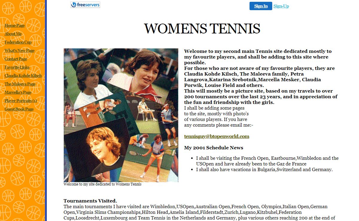 Basketball Web Page