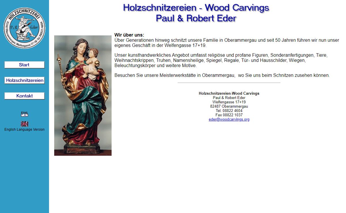 Holzschnitzereien - Wood Carvings - Paul & Robert Eder