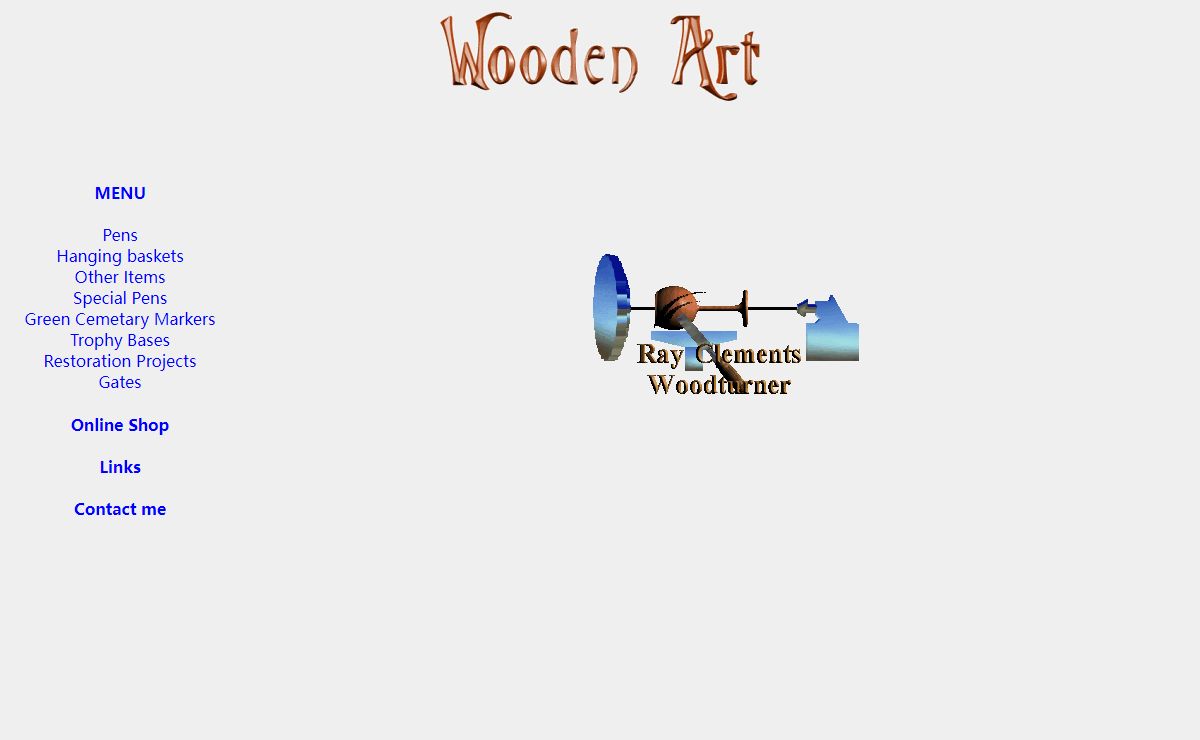 These are the pages of Ray Clements - Woodturner, Pens, Bowls, Goblets and other interesting wooden items