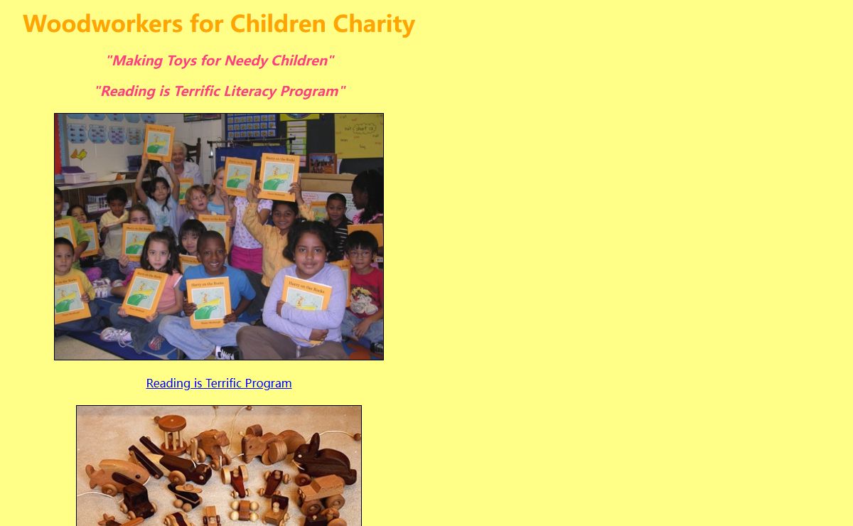 Woodworkers for Children Charity