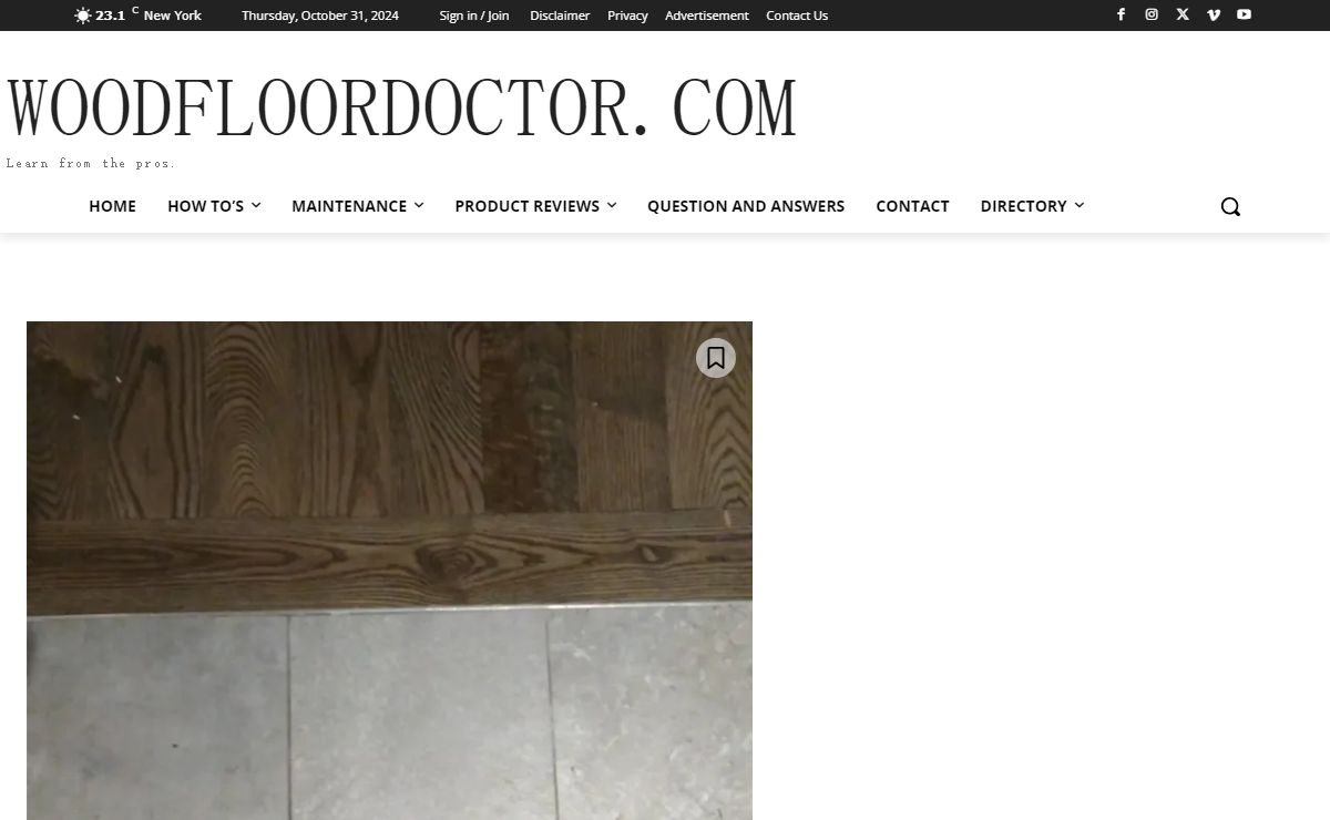 Homepage - Town Talk - WoodFloorDoctor.com