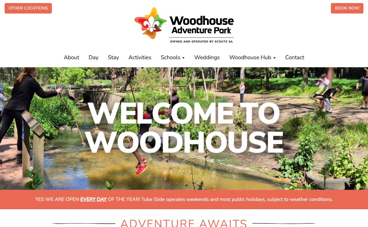 Woodhouse Adventure Park - Adelaide Hills, South Australia » Woodhouse Adventure Park